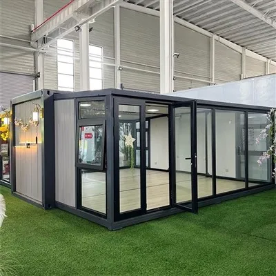 Casa de contêiner pré-fabricada móvel de luxo com 3 quartos de 40 pés, casa dobrável e expansível para venda